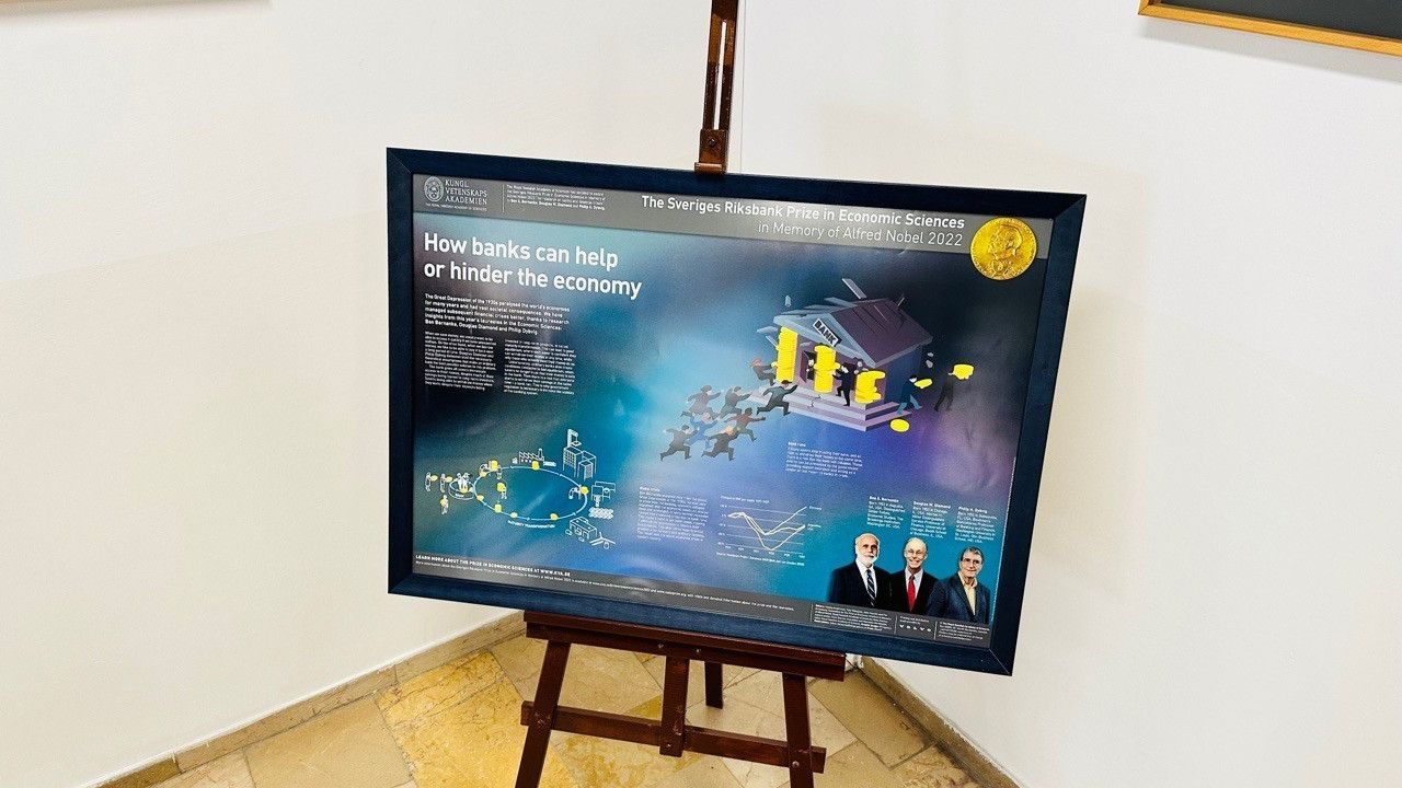 2022 yılı Nobel Ekonomi Ödülü Posteri İİBF'de yerini aldı
