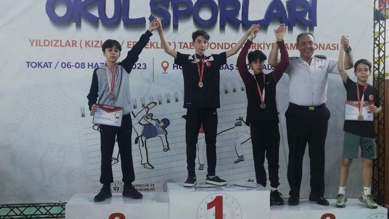 Bozüyük'lü öğrenci taekwondo müsabakasında Türkiye şampiyonu oldu