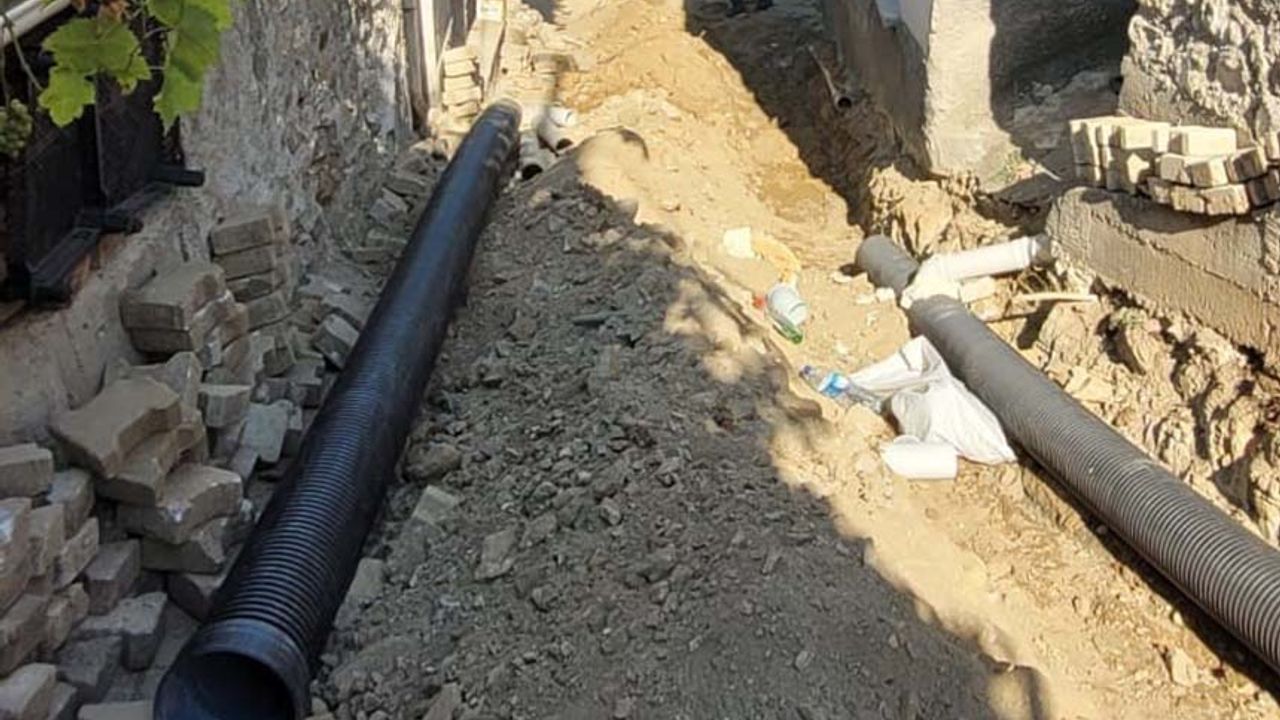 İnhisar’da kanalizasyon yenileme çalışmaları
