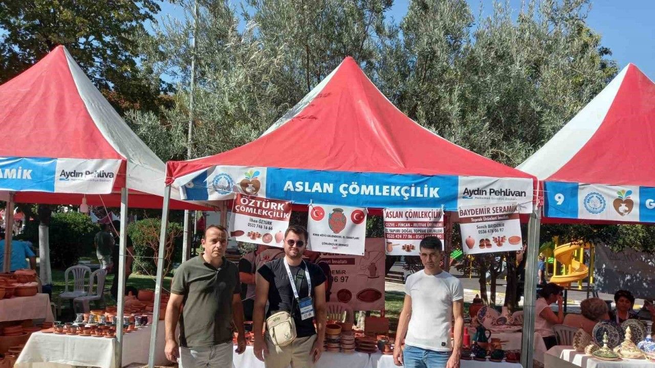 Kınık çömlekleri İzmir’deki festivalde yerini aldı