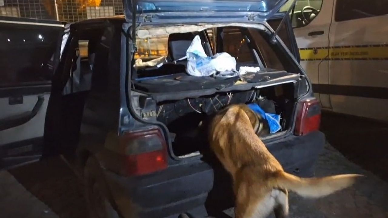 Kütahya’da araçta gizlenen uyuşturucuyu narkotik köpeği ’Thor’ buldu