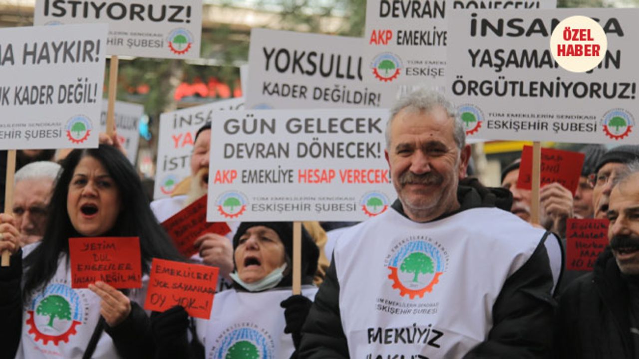 Eskişehir'de emekliler sokağa indi: Sefalet kaderimiz değildir!