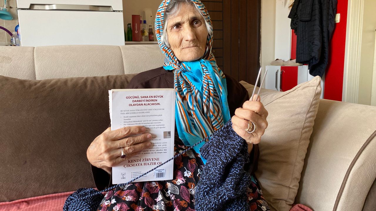 Eskişehir'de yaşayan 70 yaşındaki Sema Teyzenin azmi takdir topluyor