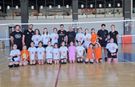 Küçük voleybolcularla bir araya geldi