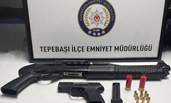 Şüpheli şahıstan tabanca ve tüfek ele geçirildi