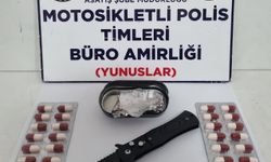 Kütahya’da Yunus Timleri bir kişinin eşyaları arasında uyuşturucu buldu