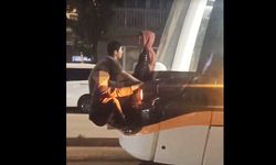 Çocukların tehlikeli tramvay yolculuğu