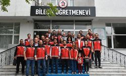 Deprem bölgesine giden personele plaketleri takdim edildi