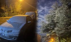 Eskişehir'de beklenen kar kente düştü!