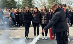 Bozüyük’te lise öğrencilerine yangın eğitimi