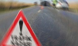 Afyon'da devrilen motosiklette 2 kişi yaralandı