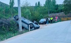 Bilecik'te takla atan araç sürücüsü yaralandı!