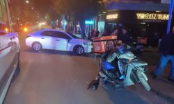 Eskişehir motosiklet ile otomobil çarpıştı: 1 yaralı!