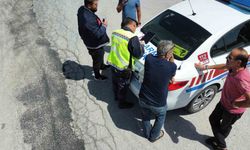 Afyon'da sürücülere yönelik dron destekli trafik ve hız kontrolü denetimi