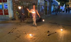 Eskişehir sokaklarında ışık saçan gösteri!