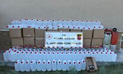 Adana'da bin 475 litre kaçak alkol ele geçirildi