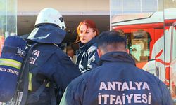 Antalya'daki iş yerinde yangın paniği!