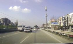 Trafik magandası makas atarak tehlike saçtı!