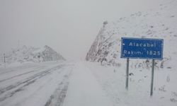 Kar yağışı Antalya'da ulaşımı etkiledi!