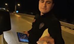 Polis denetimdeki motosikletli sürücüye yürek yakan nasihat!