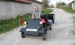 Bilecik’te muhtarın tasarladığı arazi aracı görenleri şaşırtıyor!