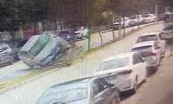 Direksiyon kontrolünü kaybeden sürücü araçla takla attı!