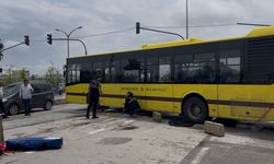 Genç motosiklet sürücüsü otobüsün altında can verdi!