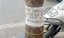 Eskişehir'de çöp atılmaması için yazılı tepki!