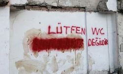 Eskişehir'deki uyarı yazısının üzeri boyayla kapatıldı
