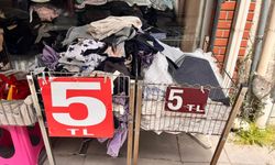 Parça kumaşlar Eskişehir'de 5 liradan satışta