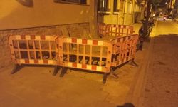 Eskişehir'de yapılan kaldırım kazısı risk taşıyor