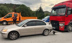 Bilecik'teki kazada tır otomobile arkadan çarptı!
