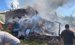 Yaşlı çiftin evleri yandı, kurbanlıkları telef oldu!