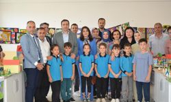 Söğüt’te minik sanatçılardan “renk cümbüşü” sergisi