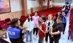Öğrencilere polis ekiplerinden güvenlik eğitimi