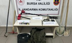 Kaçak kazı yaparken yakalandılar!