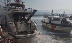Alanya’da yat yangını paniğe neden oldu