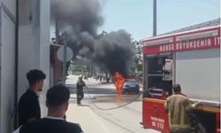 Hava sıcaklığı 40 dereceyi gördü, araç alev aldı!