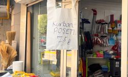 Kurban poşetleri raflarda yerini aldı