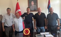 Komutan ilçede vedalaştı!