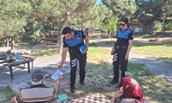 Afyon polisi orman yangınlarına karşı sahada!