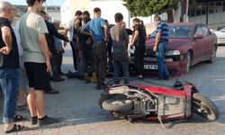 Sanayi Sitesi'nde motosiklet kazası!