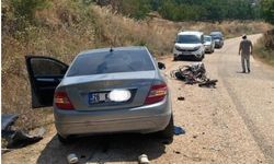 Bilecik'te plakasız motosiklet araçla çarpıştı!