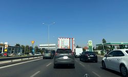 Eskişehir-Ankara çevre yolunda trafik yoğunluğu!