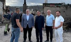 AK Parti’den yangınına sonrası sahada inceleme