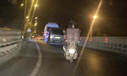 Eskişehir’de ışıksız motosiklet tehlike saçtı!