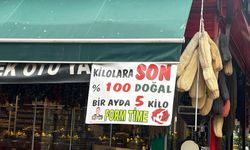 Eskişehir'de dikkat çeken zayıflama afişi!