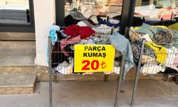 Eskişehir'de parça kumaşlar 20 liradan satışta