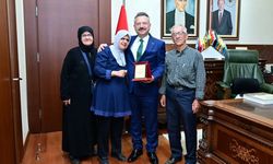 Şehit Polis Aziz Oray’ın ailesi Vali Aksoy’u ziyaret etti
