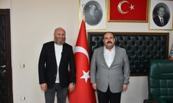Başkan Hamamcı’nın konuğu ünlü oyuncu Çetin Altay oldu